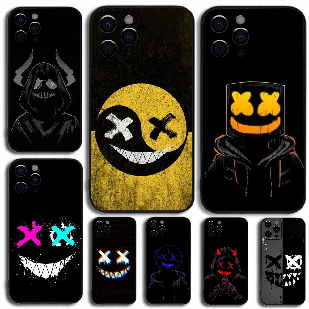 Premium Robuste Teufel Bad Boy Design iPhone Hülle | MagSafe-Case mit Rundumschutz & Kameralinsenschutz für Apple iPhone 17/17 Air, 16/16e, 15, 14, 13 Pro Max Plus Cover | Stoßfeste Handyhülle mit Panzertasche & Stoßstangenabdeckung