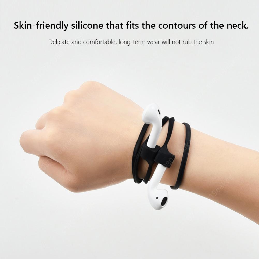Premium Silikon Anti-Verlust Kopfhörerhalter für Apple AirPods4/3/2/1 and Pro Series 2024/2022/2021/2019/2016 & Pro: Hochwertiges Bluetooth Nackenband-Kabel - Sicher & Stilvoll für Kabellose Ohrhörer