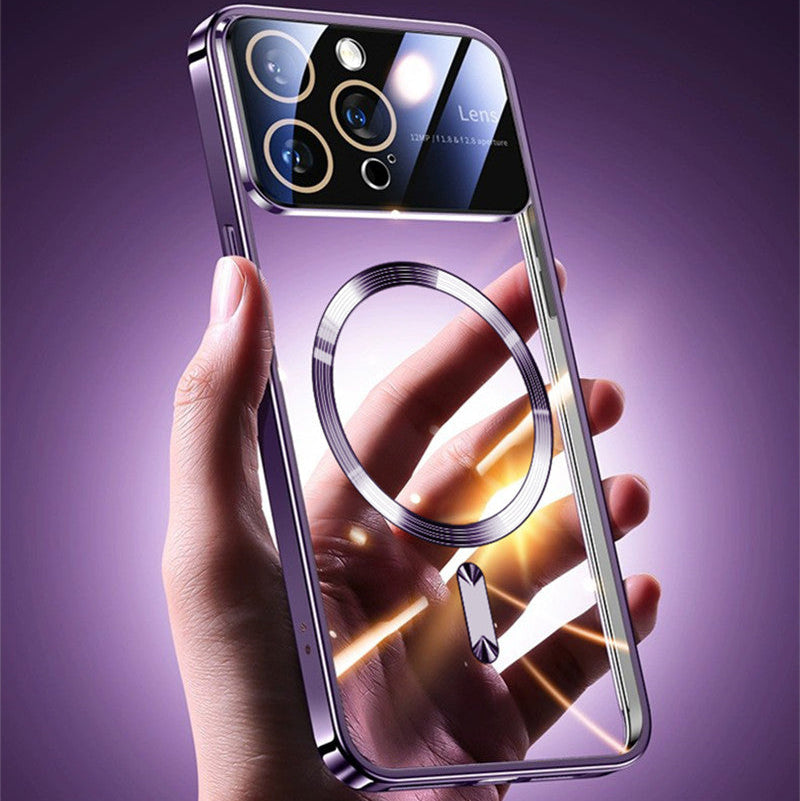 Luxus Ultra-Dünne Magsafe Magnetische Klare iPhone Hülle | Stoßfest, Transparenter Kameralinsenschutz, Kratzfest, Kabelloses Laden & Hartes PC Glas - Phone Heaven Zone