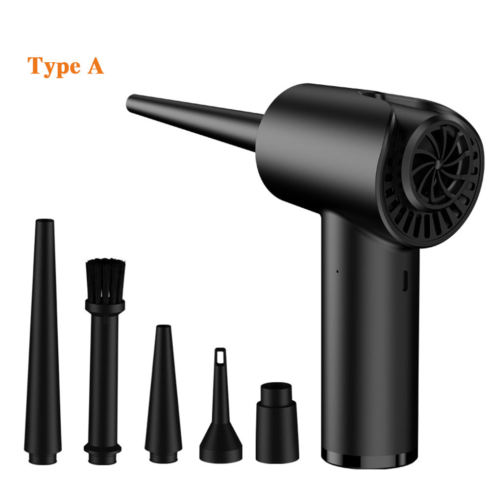 Gute Qualität Staubwedel mit Druckluft für Computer, schnurloses Luftgebläse, Computerreinigung mit LED-Licht für PC-Tastatur