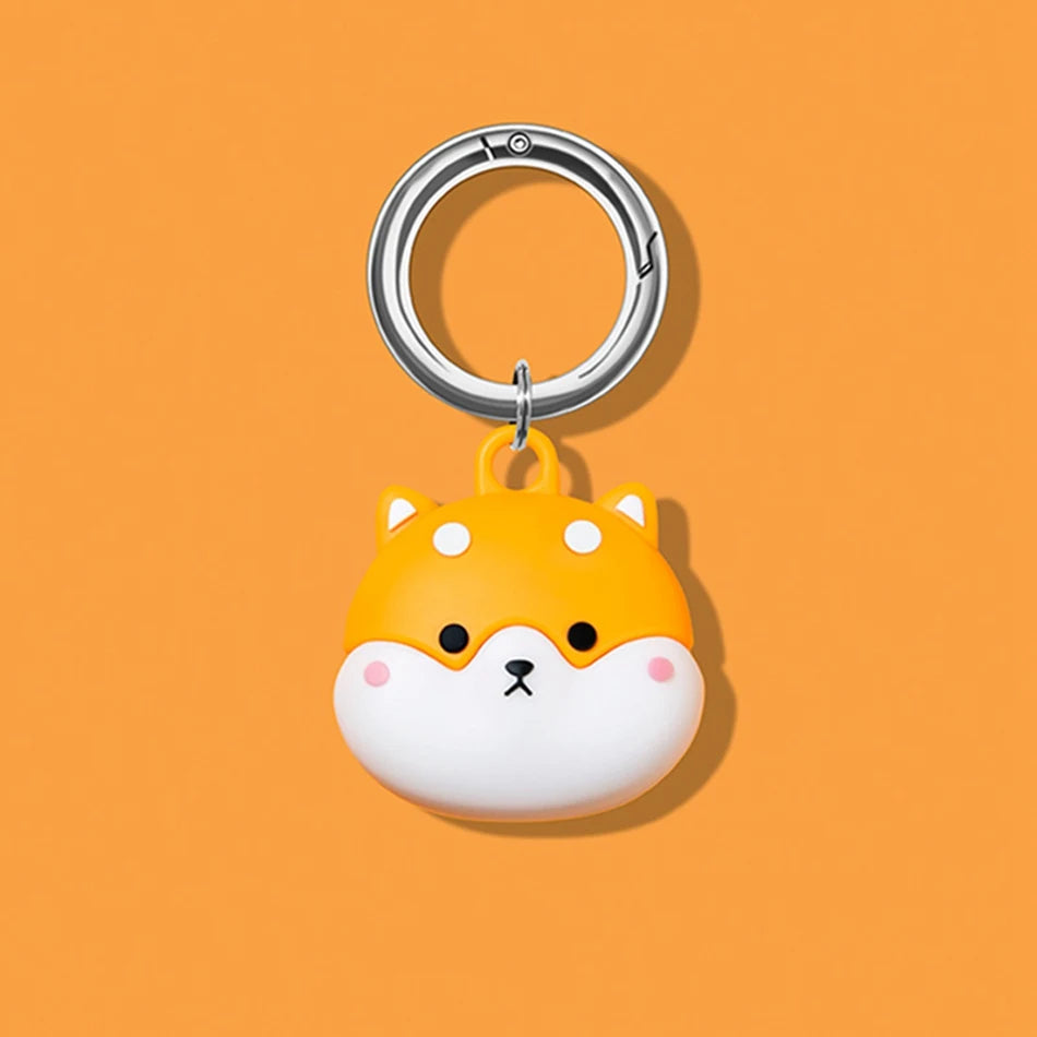 Hochwertige 3D-Cartoon Apple AirTag Hülle | Silikon Tier-Tracker-Cover & Mehrzweck-Schützendes Case für Airtags - Katzen