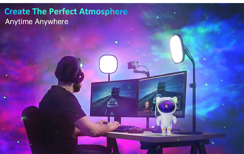 Hochwertiges Astronaut Sternenprojektor Nachtlicht mit Fernbedienung