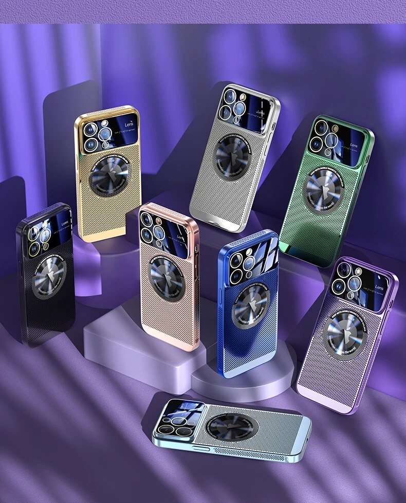 Luxus wärmeableitendes Magnetgehäuse als iPhone-Hülle