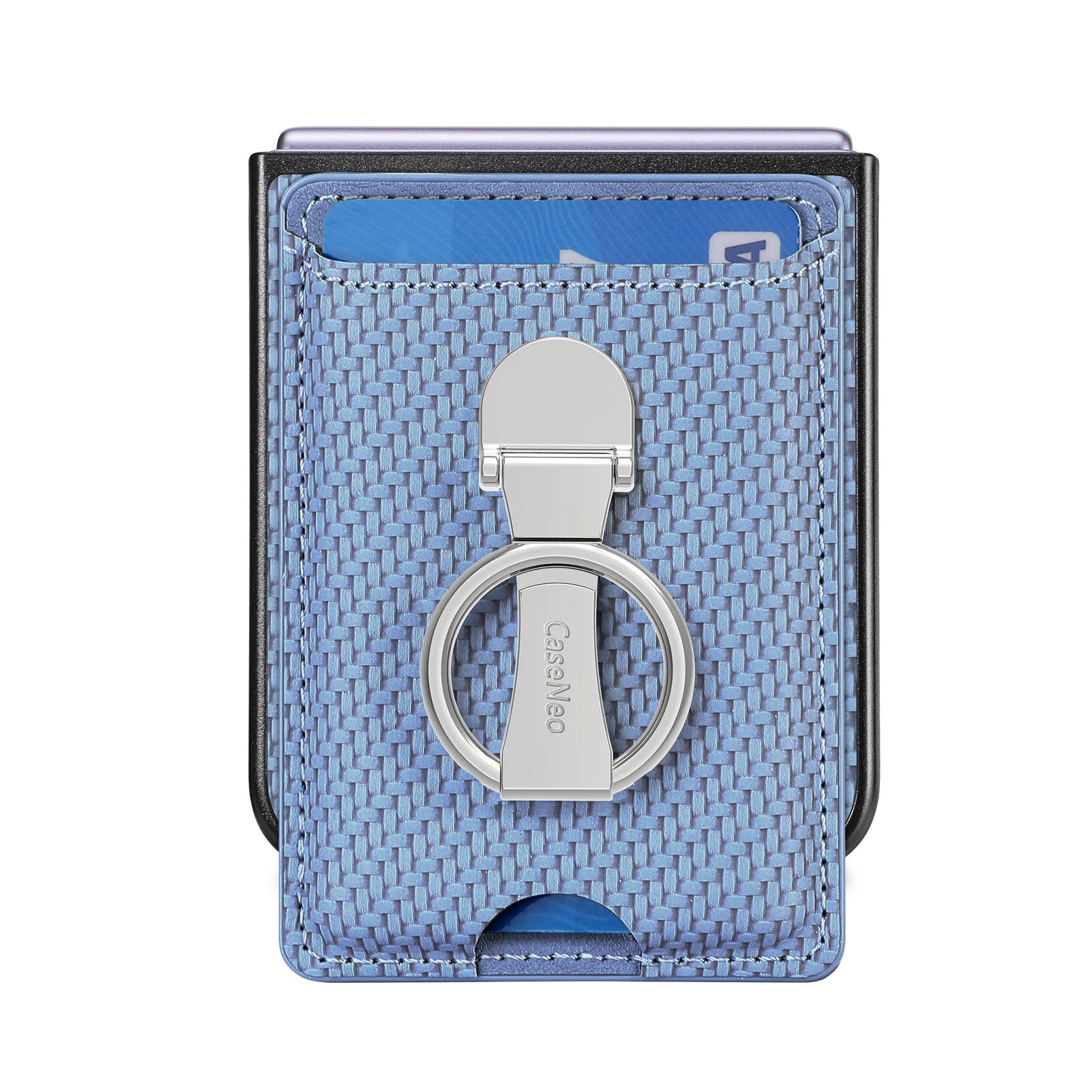 Hochwertige Leder MagSafe Brieftasche mit Kartenfächern: Klapp-Ringhalter & für iPhone 16/15/14/13/12 Pro - Phone Heaven Zone