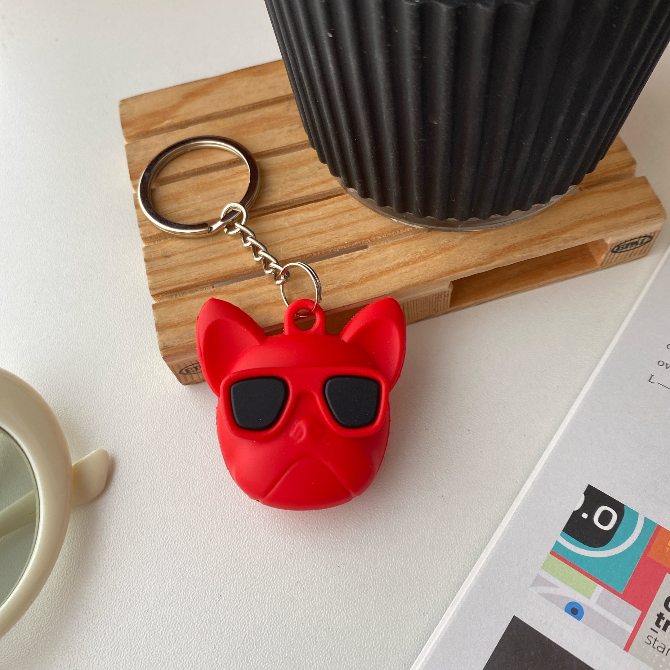 Hochwertige 3D-Cartoon Apple AirTag Hülle | Silikon Tier-Tracker-Cover & Mehrzweck-Schützendes Case für Airtags - Katzen