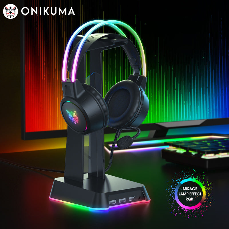 Premium Onikuma 2024 New Headset: Full RGB PC Gaming Headphones with RGB Lights for Gaming Colleagues | Limited Edition