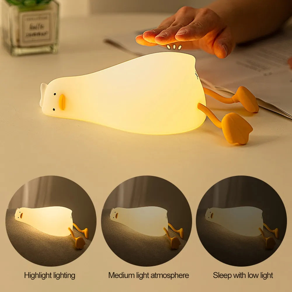 Premium Enten-Nachtlichter: Wiederaufladbare USB-Lampe für Kinderzimmer