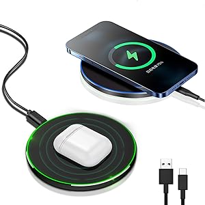 30W Schnelles kabelloses Ladepad USB C Ladekabel MagSafe Ladegerät Apple iPhone Samsung Android - Fast Wireless Charging Pad