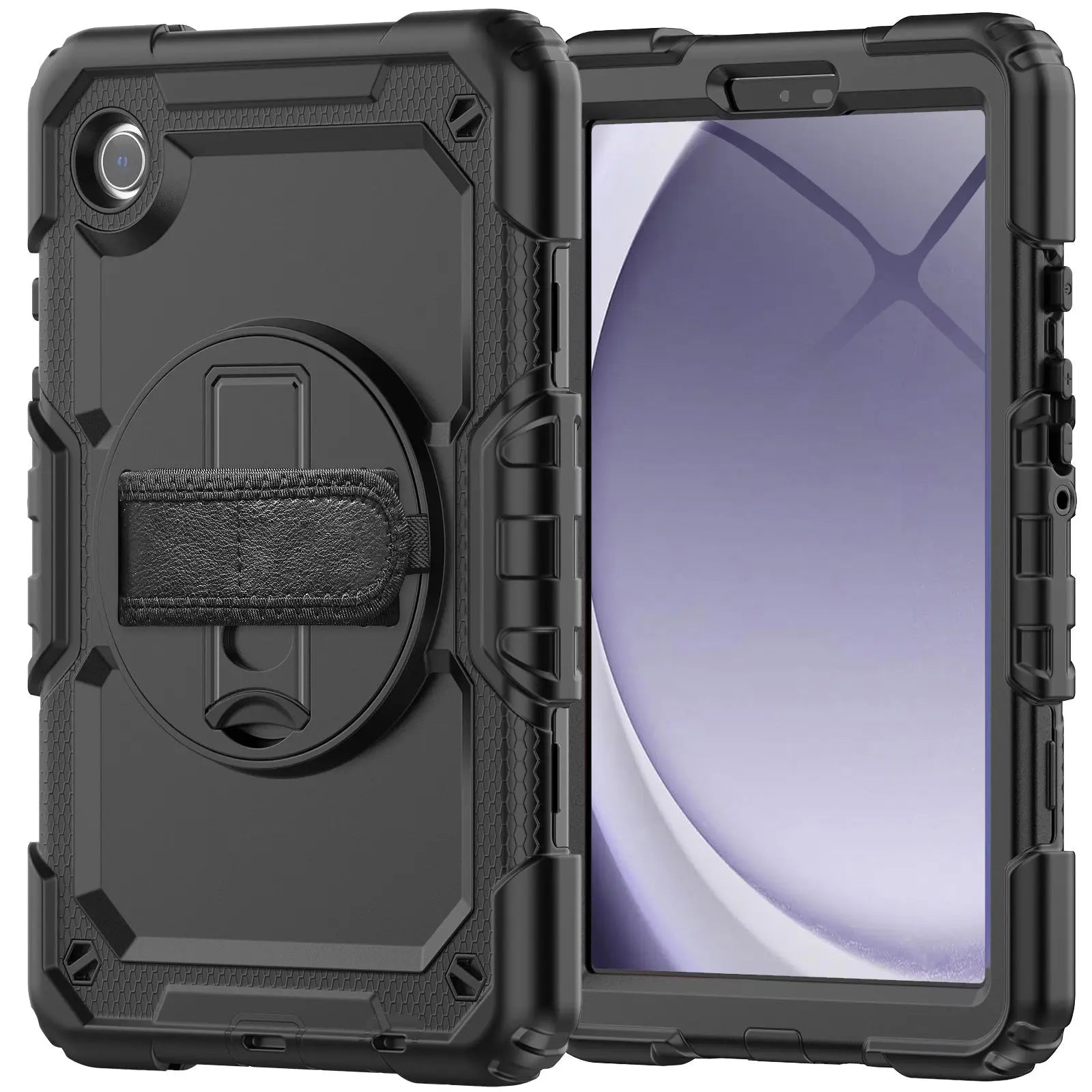 Premium Case: Apple iPad Cover with Military-Grade Protection & Hand Strap - Robust Casing & Cover for iPad/Pro/Air/Mini: 10/9/8/7/6/5/4/3 Series: