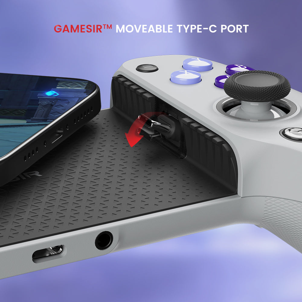 Hochwertiges G8 Galileo Typ C Gamepad: Handy-Controller mit Hall-Effekt-Stick für Apple iPhone 15, Android & PS Remote Play