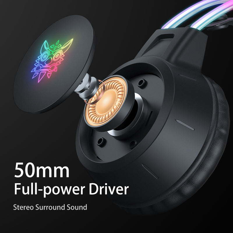 Premium Onikuma 2024 New Headset: Full RGB PC Gaming Headphones with RGB Lights for Gaming Colleagues | Limited Edition