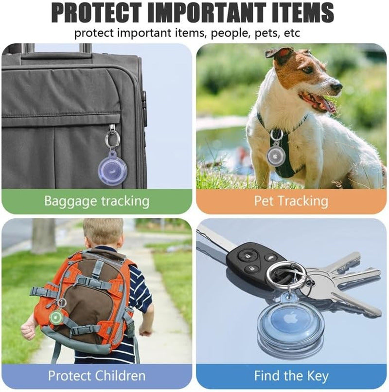 Hochwertige 3D-Cartoon Apple AirTag Hülle | Silikon Tier-Tracker-Cover & Mehrzweck-Schützendes Case für Airtags - Katzen