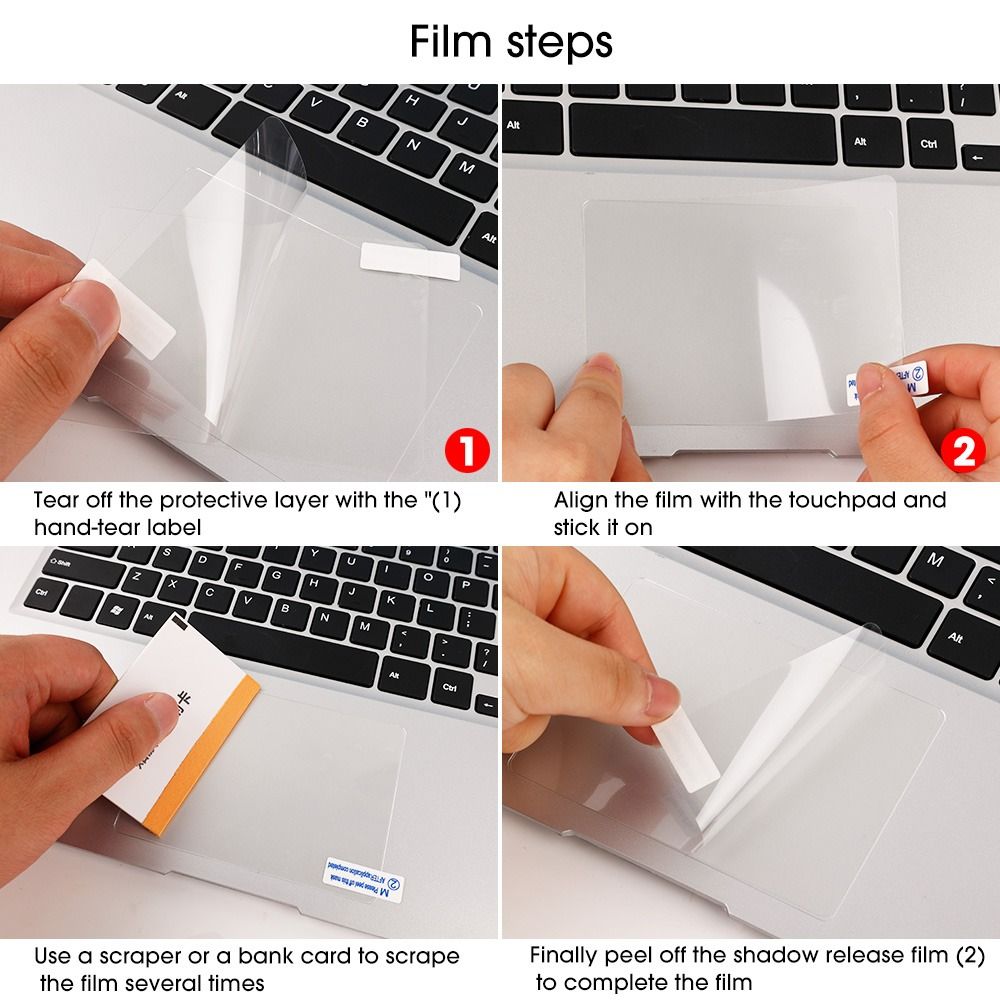 Premium Laptop Touchpad Schutzfolie Aufkleber High Quality Anti-Scratch Clear Protector für Apple MacBook | Zoll Touch Bar