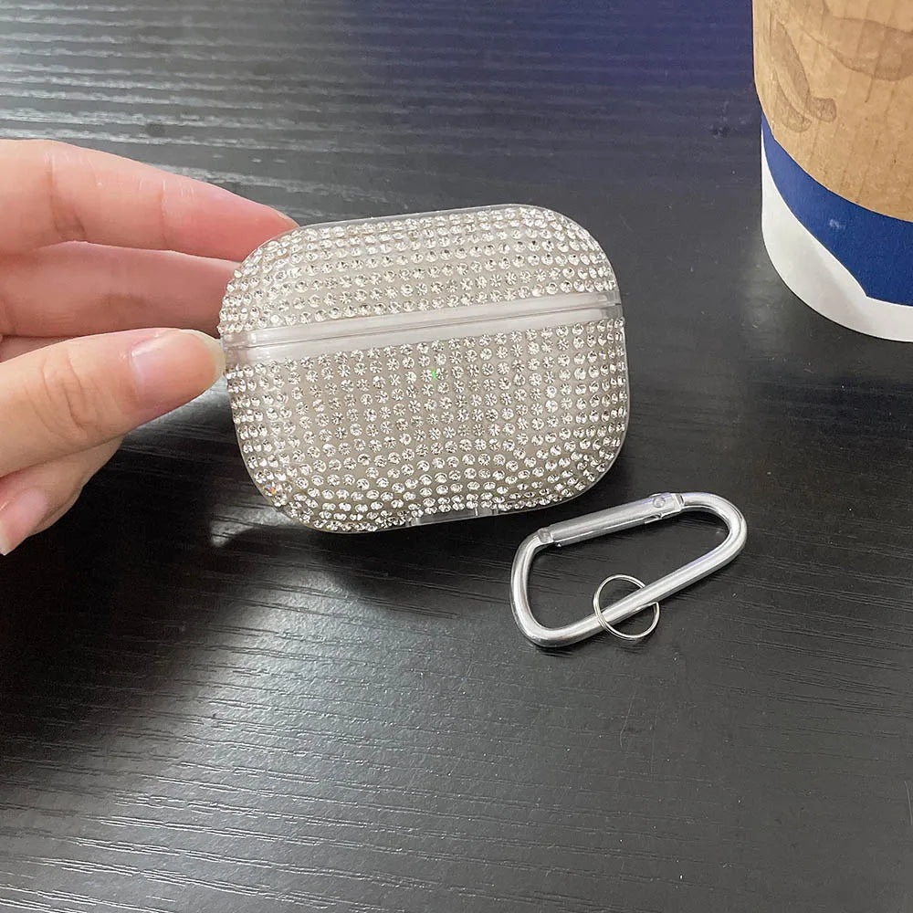 Luxus 3D-Bling-Diamant-Apple AirPods Case für AirPods Pro 2/3/2/1 | Kabellose Bluetooth-Kopfhörer-Zubehör für Apple