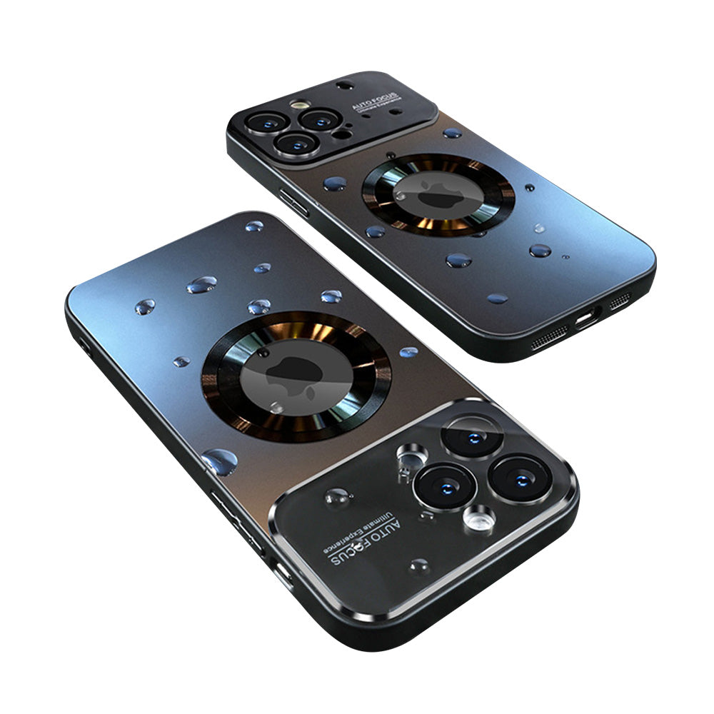 Luxus Matte Magnetische iPhone-Hülle mit Glaslinsen-Kameraschutz | Stoßfeste Tasche & MagSafe Case | Panzer-Schutzhülle für Apple iPhone 16/15/14/13/12 Pro Max Plus Mini | Handyhülle in limitierter Auflage
