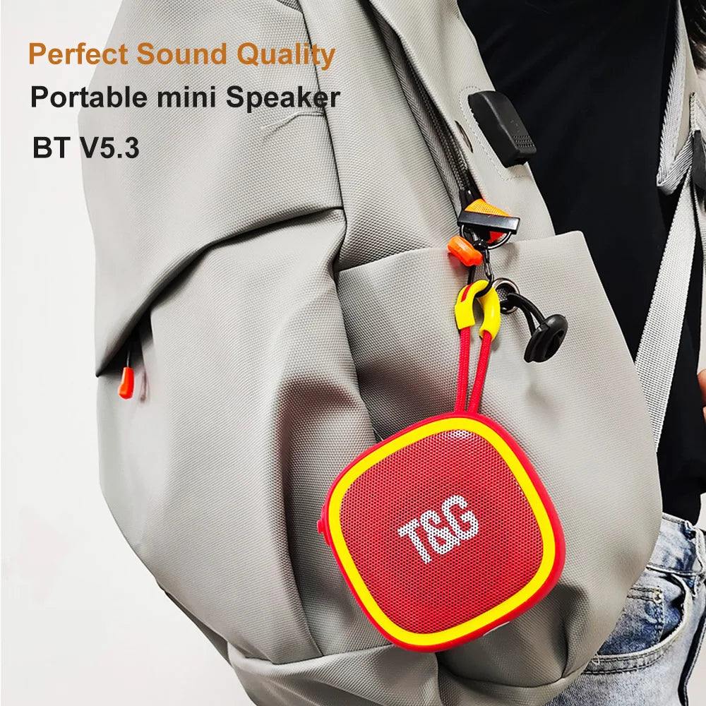 High Quality T&G Mini Bluetooth Speaker: Portable, Wireless, Outdoor Sports Audio, Stereo, TF & FM Card Support, Car Audio | Compatible with Smartphone, Laptop, Tablet, PC, Apple iPhone, iPad, MacBook, iOS, Android, Samsung