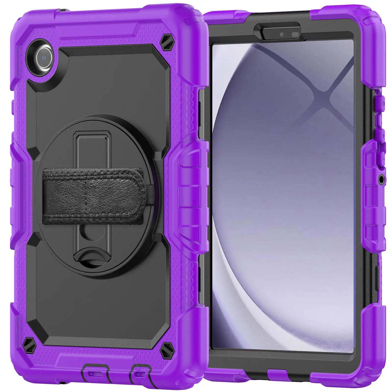 Premium Case: Apple iPad Cover with Military-Grade Protection & Hand Strap - Robust Casing & Cover for iPad/Pro/Air/Mini: 10/9/8/7/6/5/4/3 Series: