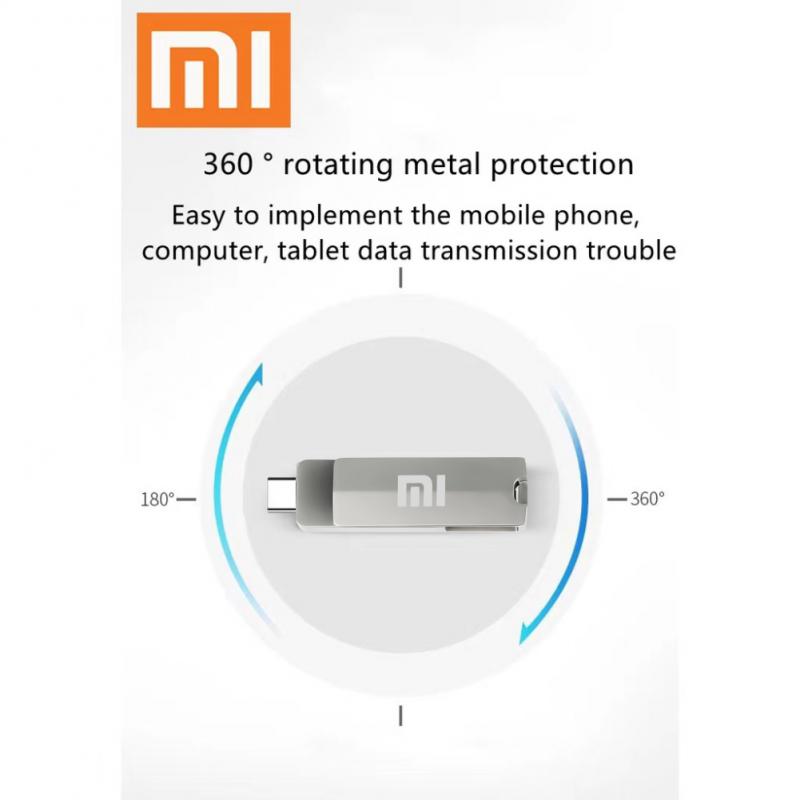 Premium Xiaomi U-Disk 2TB 1TB USB 3.1 Type-C Interface 256GB 128GB 512GB Mobile Computer Data Transfer Portable USB Storage