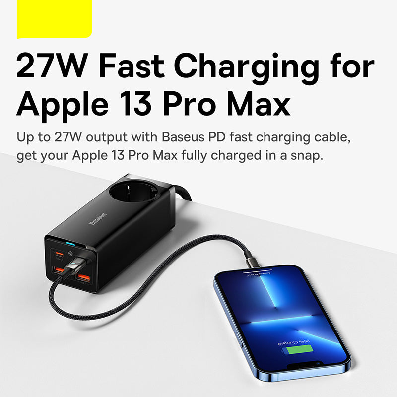 Premium 100W GaN3 Pro USB Charger Desktop Station - Type C PD QC Quick Charge 4.0 3.0 Fast Charging Smartphones, Apple iPhone, Samsung, iOS & Android