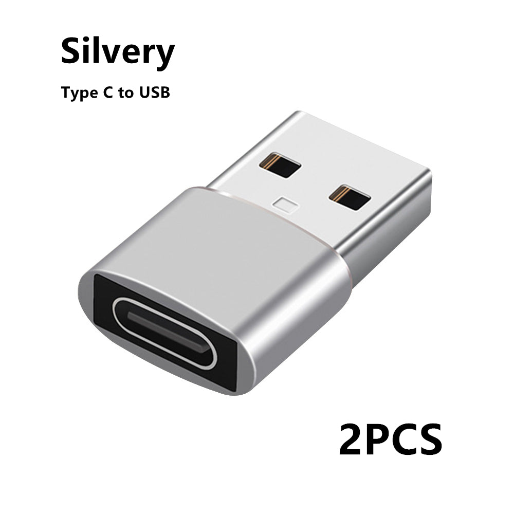 Premium 3D USB OTG Adapter | Type C for Smartphone, Laptop, Tablet, PC, Apple iPhone, iPad, MacBook, iOS, Android, Samsung AirPods, Type C Cable – Data and Charging Converter