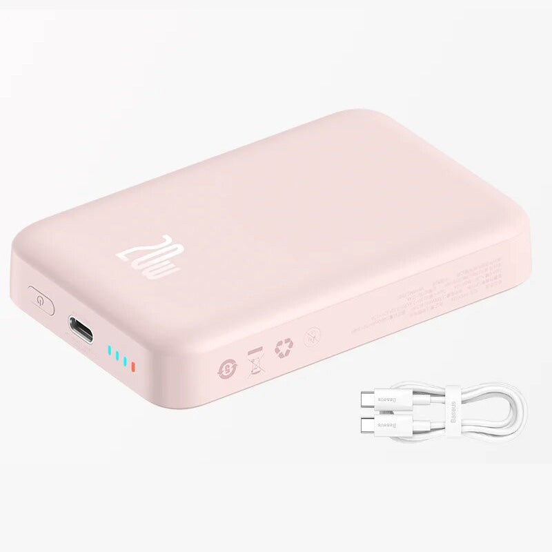 Prämie Baseus Power Bank 10000mAh 20000mAh Mini  Magnetisches Drahtloses Schnellladen | Auto-Wake für iPhone 15 14 13 Pro Max