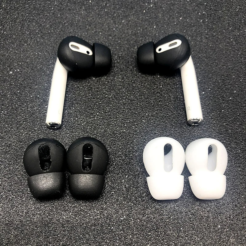 Premium-Silikon-Ohrpolster für Apple AirPods Kappen, Kopfhörerhüllen, Ohrstöpsel (2 Stück/Paar) | Hochwertige Ohrpolster