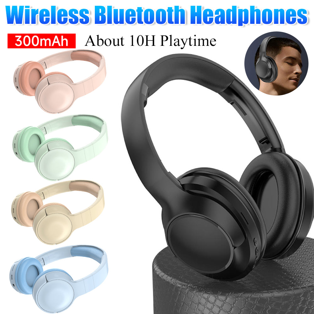 High-Quality Gaming Headphones: Dual-Mode Headset, Wireless Bluetooth 5.3, Foldable, for Sports, Gaming & Music | Compatible with Apple iPhone 16/15/14/13/12/11 Pro Max Plus Mini, Android, Samsung