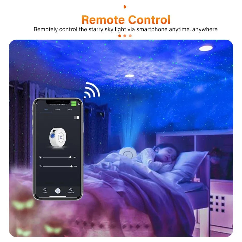 Premium Star Projector Light: Colorful Nebula Cloud Night Light, Dynamic Galaxy Star Night Light for Smartphone, Laptop, Tablet, PC, Apple iPhone, iPad, MacBook, iOS, Android, Samsung Bedroom, Playroom, Party | Limited Edition 