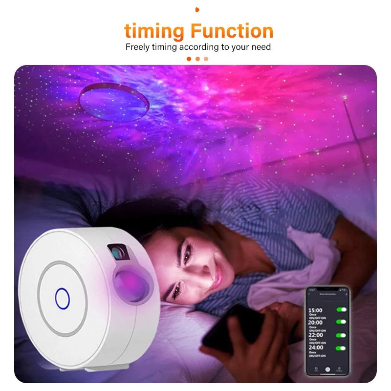 Premium Star Projector Light: Colorful Nebula Cloud Night Light, Dynamic Galaxy Star Night Light for Smartphone, Laptop, Tablet, PC, Apple iPhone, iPad, MacBook, iOS, Android, Samsung Bedroom, Playroom, Party | Limited Edition 