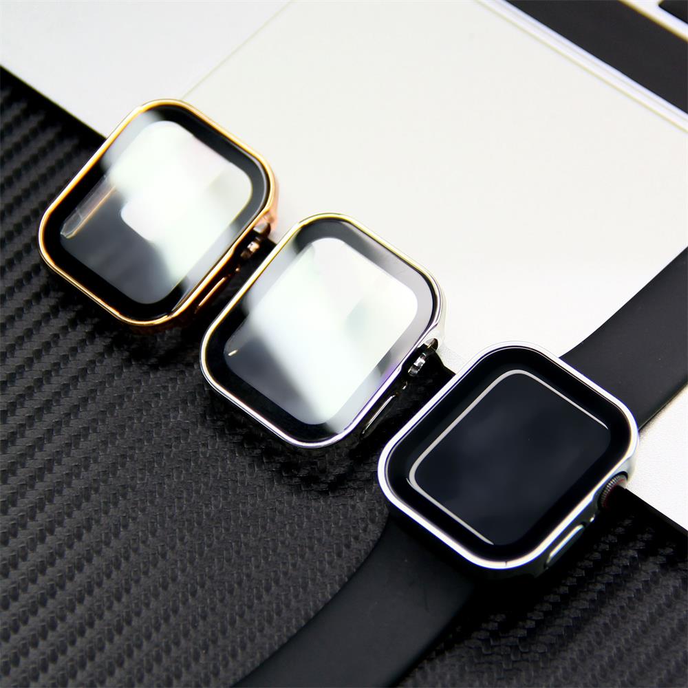 Premium Case for Apple Watch 45mm 41mm 44mm 40mm, Tempered Glass Screen Protector, iWatch Series 10/9/8/7/6/5/4/3/2/1 & Ultra 2/1, SE: 2024, 2023, 2022, 2021, 2020, 2019, 2018, 2017, 2016 | High-Quality Glass, Case, and Casing | Limited Edition