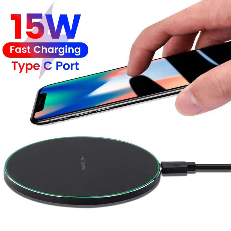 Wireless Charger Pad 30W Fast Charging for Smartphones, Apple iPhone, Samsung, iOS & Android | Premium Charger for All