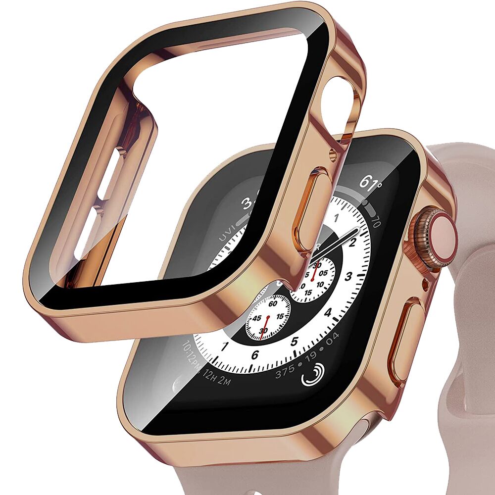 Premium Case for Apple Watch 45mm 41mm 44mm 40mm, Tempered Glass Screen Protector, iWatch Series 10/9/8/7/6/5/4/3/2/1 & Ultra 2/1, SE: 2024, 2023, 2022, 2021, 2020, 2019, 2018, 2017, 2016 | High-Quality Glass, Case, and Casing | Limited Edition