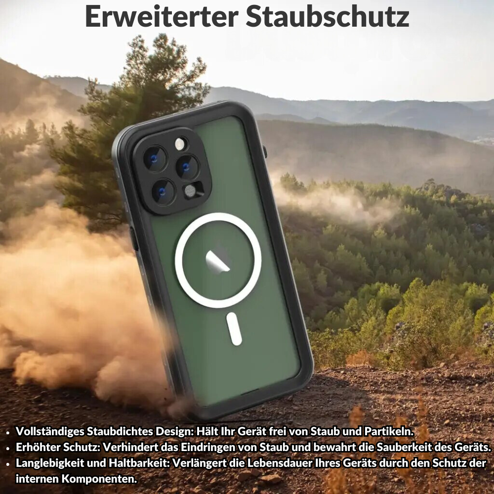 Militärstandard Wasserdichte IP68 iPhone Hülle mit MagSafe: Für Tauchen & Outdoor-Sport | Stoßfest & Langlebig - Phone Heaven Zone