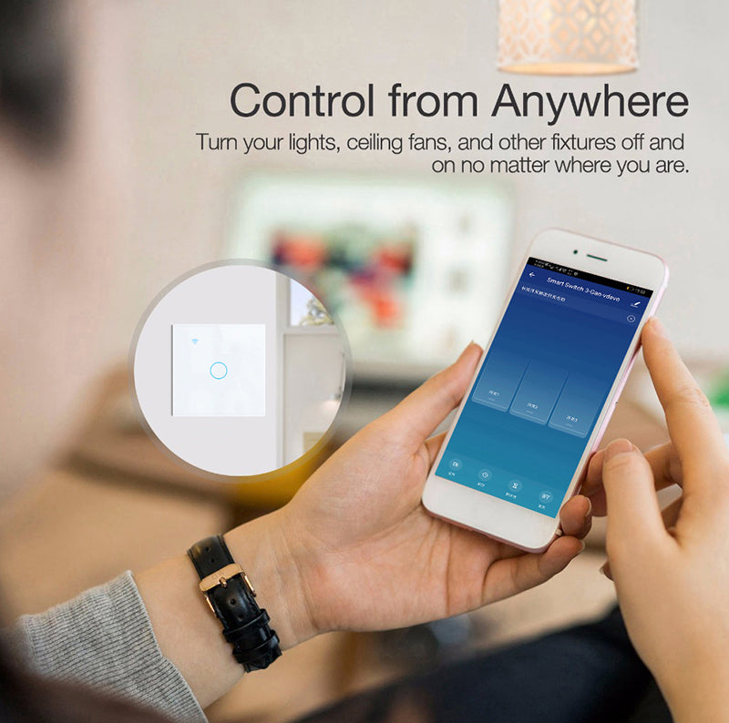 Premium WiFi Lichtschalter Touch Sensor Smart Switch App Fernbedienung