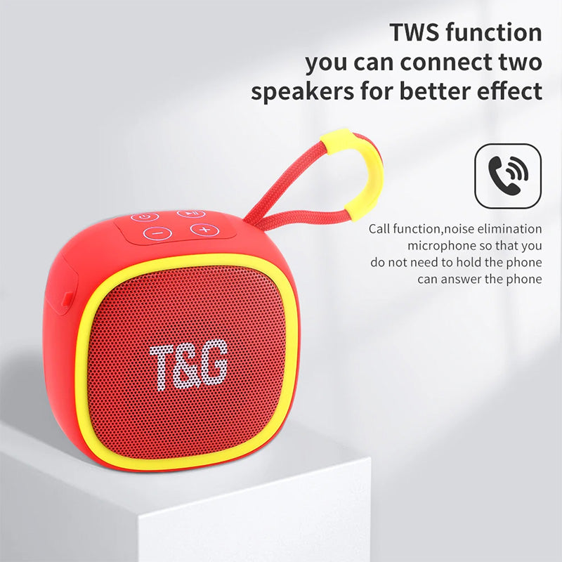 High Quality T&G Mini Bluetooth Speaker: Portable, Wireless, Outdoor Sports Audio, Stereo, TF & FM Card Support, Car Audio | Compatible with Smartphone, Laptop, Tablet, PC, Apple iPhone, iPad, MacBook, iOS, Android, Samsung