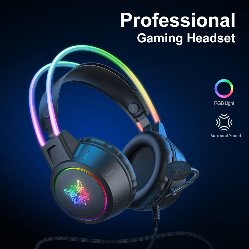 Premium Onikuma 2024 New Headset: Full RGB PC Gaming Headphones with RGB Lights for Gaming Colleagues | Limited Edition