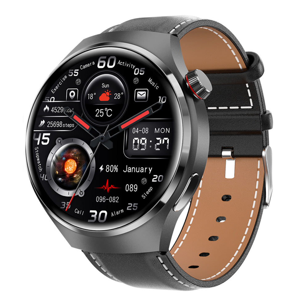 Premium GPS-Smartwatch für Männer: 360*360 HD-Bildschirm, Herzfrequenz, Bluetooth-Anruf, NFC, IP68 wasserdicht, Blutzucker