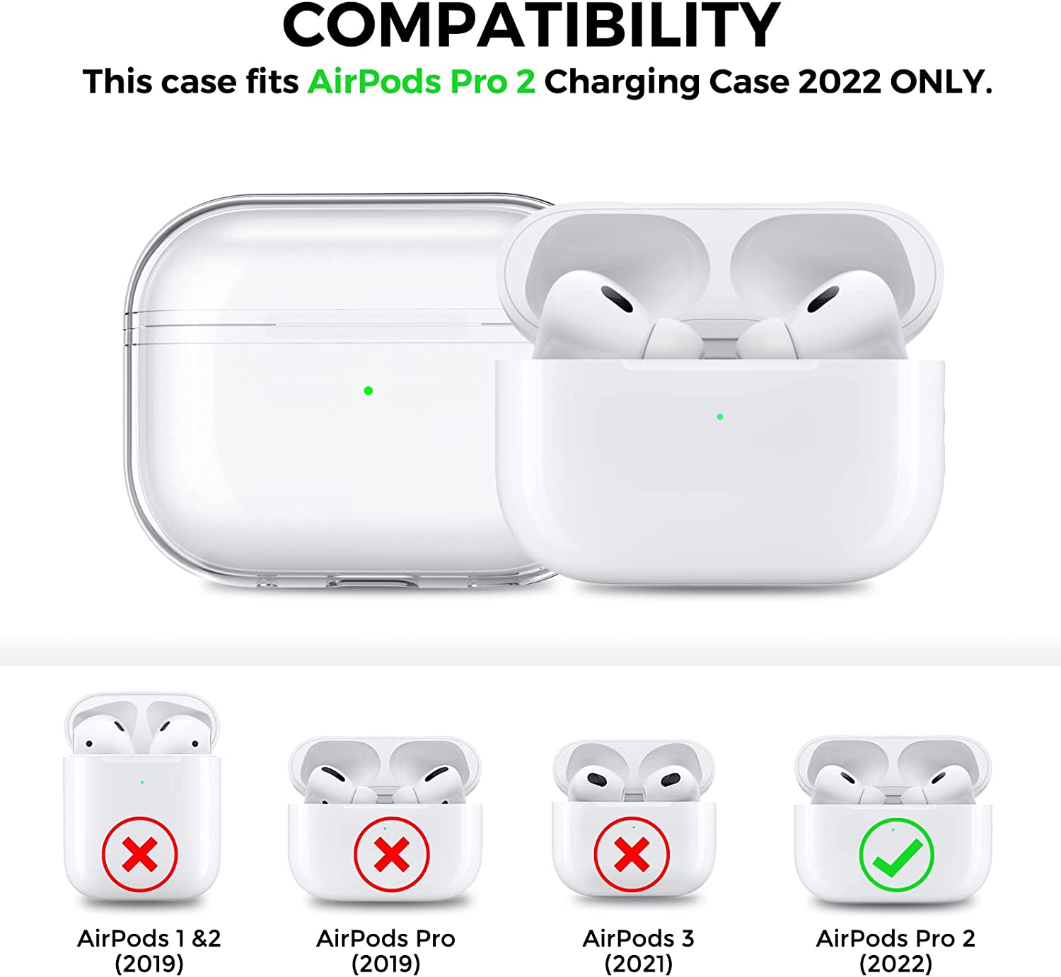 Klare Silikon  iPhone Hülle für AirPods |  Transparente Weiche TPU-handyhüllen mit Seil Kopfhörer zubehör für Apple Airpod