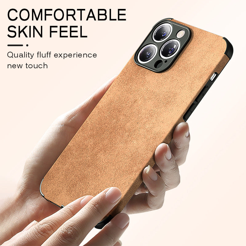 High-Quality Leather iPhone Case with Shockproof Camera Cover | MagSafe Compatible for Apple iPhone 16/15/14/13/12 Pro Max Plus Mini | Armor Protective Cover