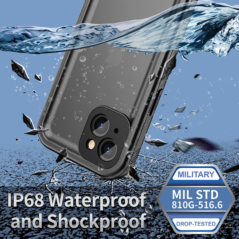 Premium Waterproof iPhone Case with 360-Degree Protection: Screen Protector, Shockproof, Scratch-Resistant | MagSafe Case with Camera Lens Protection for Apple iPhone 16/15/14/13/12 Pro Max, Plus, Mini | Armor Phone Case