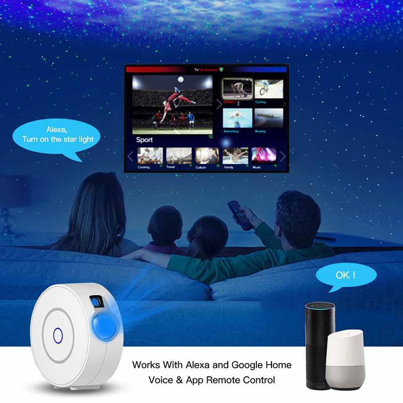 Premium Star Projector Light: Colorful Nebula Cloud Night Light, Dynamic Galaxy Star Night Light for Smartphone, Laptop, Tablet, PC, Apple iPhone, iPad, MacBook, iOS, Android, Samsung Bedroom, Playroom, Party | Limited Edition 