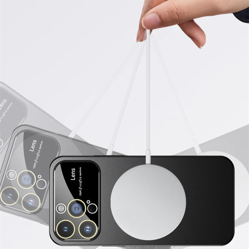 Premium iPhone Hülle, 360 Grad Rotierender Gyro-Standfunktion, Faltbarem Halter | MagSafe Case, Rundumschutz, Kameralinsenschutz für iPhone 17/17Air, 16/16e, 15, 14, 13 Pro Max Plus Cover | Panzertasche und Stoßsgenabdeckung | Hochwertige Schutzhülle