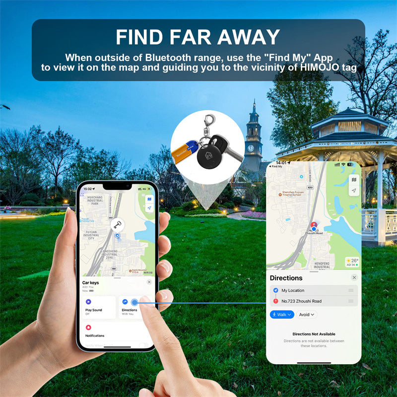 Premium Bluetooth-GPS-Tracker als Alternative zu Apple AirTag  Verlorenes mit unserer App finden  Ferngesteuerter