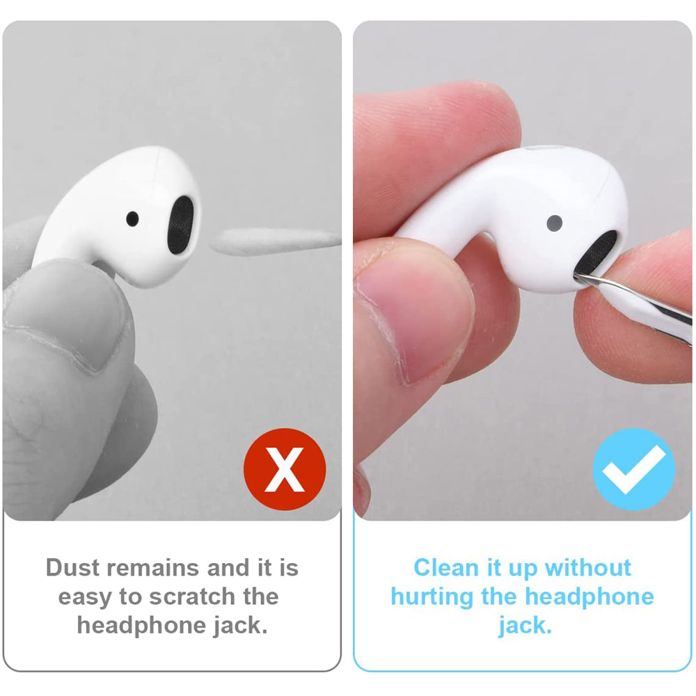 Bluetooth-Kopfhörer-Reinigungswerkzeug für Airpods Pro 3 2 1 Gehäusereinigung Reinigungsbürstenstift, Xiaomi Airdots 3Pro