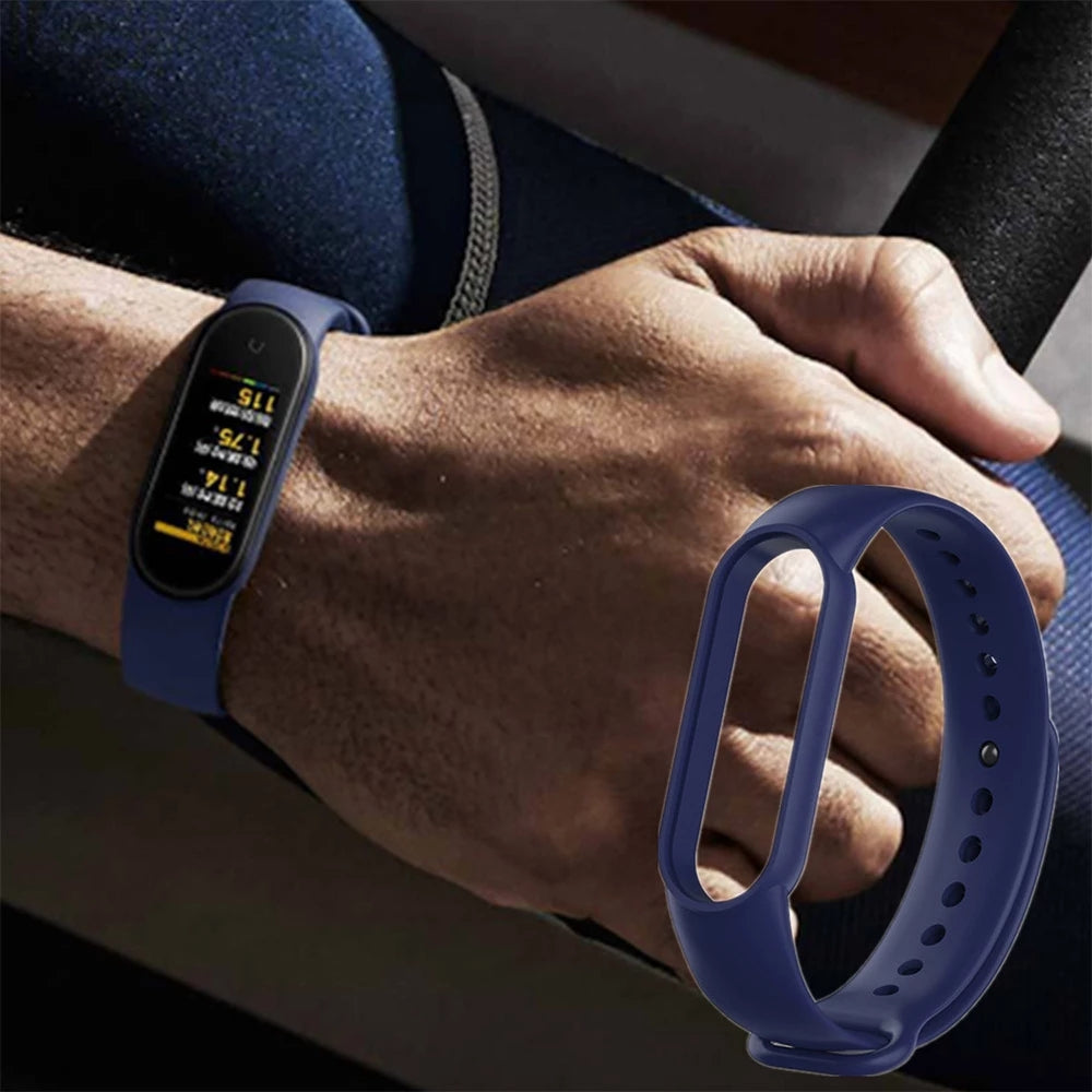 Hochwertiges Armband für Xiaomi Mi Band 7 6 5 4 3 | Silikon-Uhrenarmband | MiBand 3/4, Band 5, Band 6 Smartwatch-Zubehör