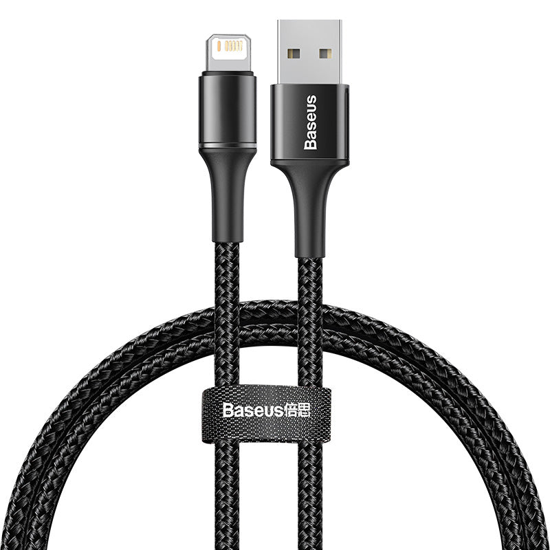 Premium Baseus USB Kabel für Apple iPhone 15 14 13 12Pro XS Max XR X 8 7 6, LED Beleuchtung, Schnellladung Ladegerät,