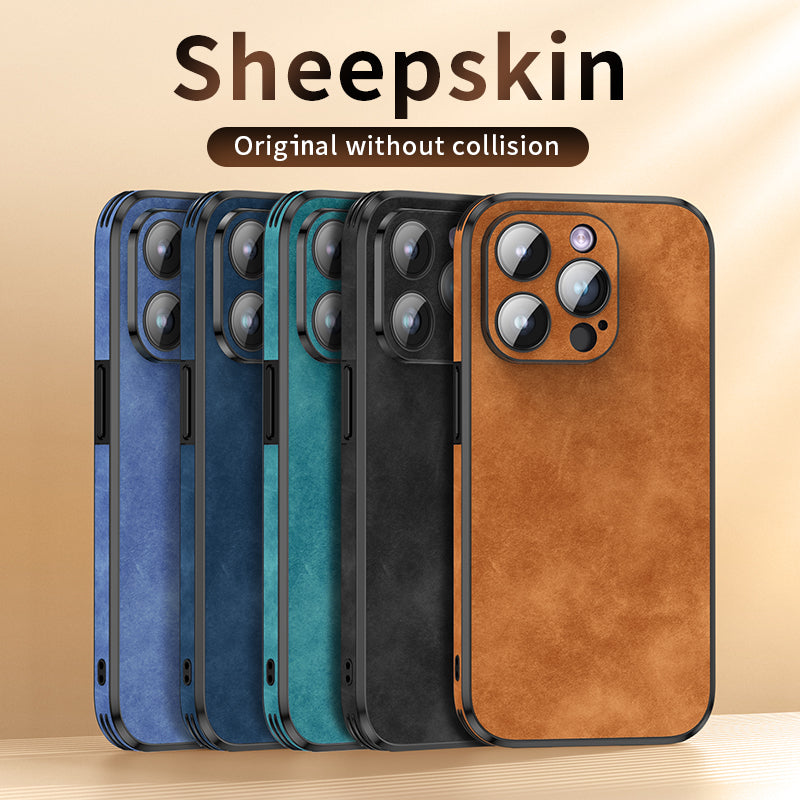 High-Quality Leather iPhone Case with Shockproof Camera Cover | MagSafe Compatible for Apple iPhone 16/15/14/13/12 Pro Max Plus Mini | Armor Protective Cover