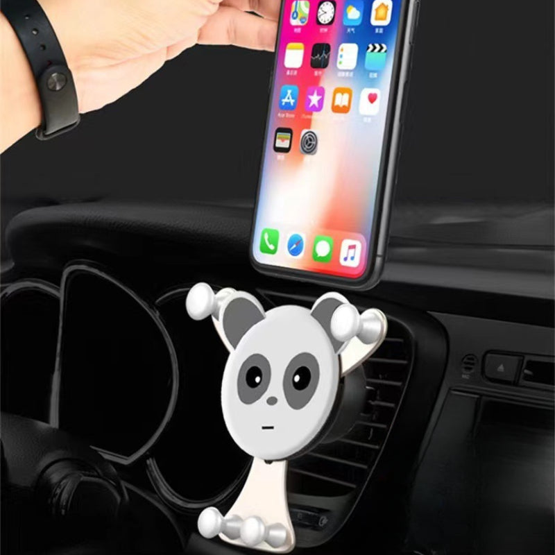 High-Quality Gravity Car Phone Holder Air Vent Clip with Smiley Face Mobile Mount for Smartphones, Apple iPhone, Samsung, iOS & Android Xiaomi, Samsung | Limited Edition