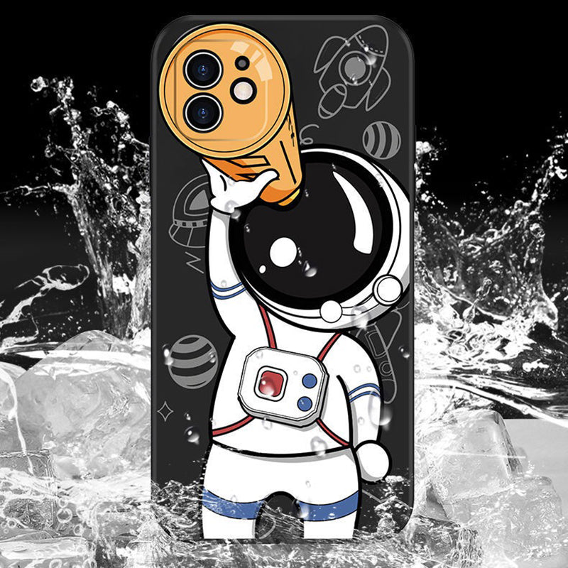 Hochwertige Astronauten-Lanyard iPhone-Hülle