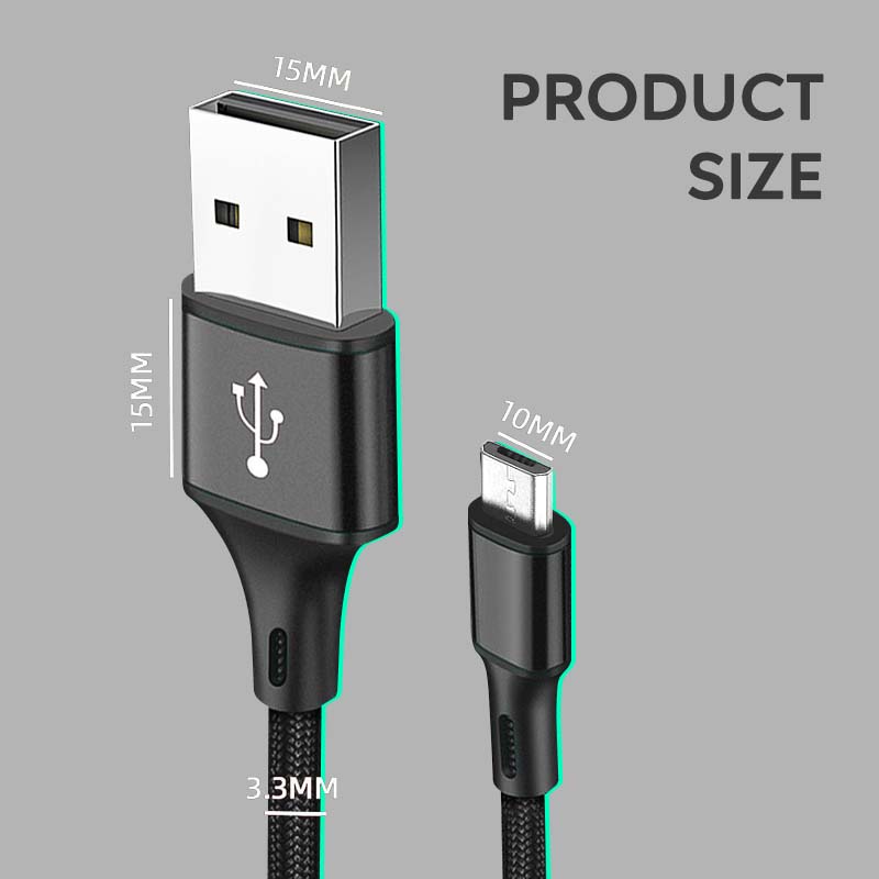 Premium USB Charging Cable for Smartphones, Apple iPhone, Samsung, iOS & Android, LED Lighting, Fast Charging Charger, Data Cable for iOS Devices